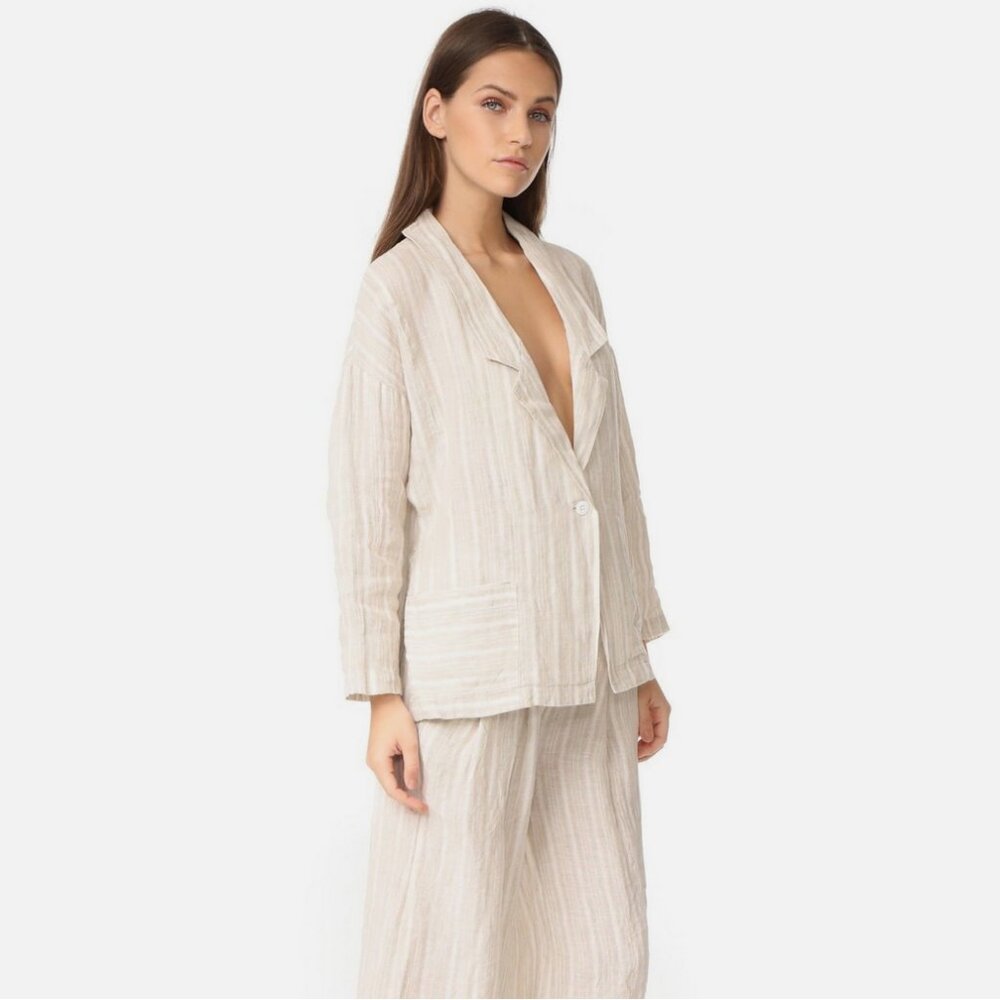 Free People Linen Jacket & Pants Set - Picture 3 of 7